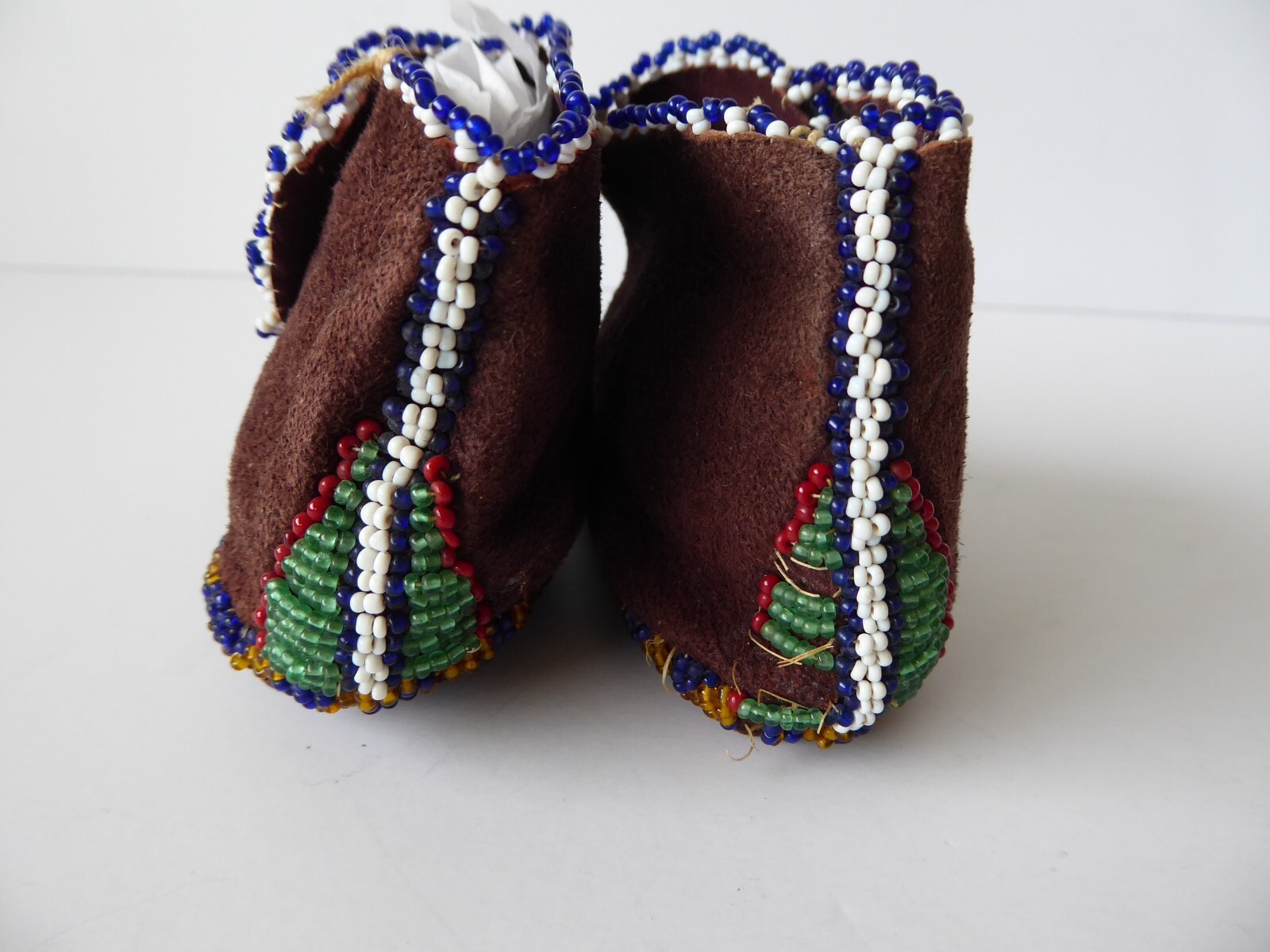 Antique Native American Indian Beaded Child's Moccasins