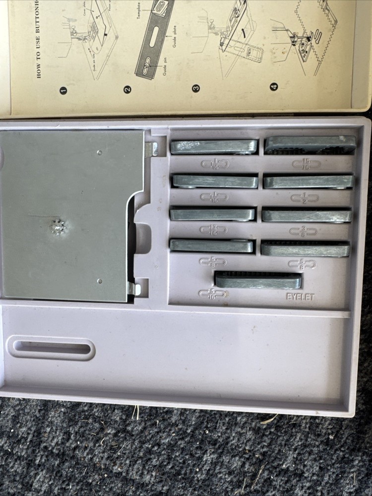 Sears Kenmore Model 92 Cams / Discs Complete Set & Button Holder Attachment Set