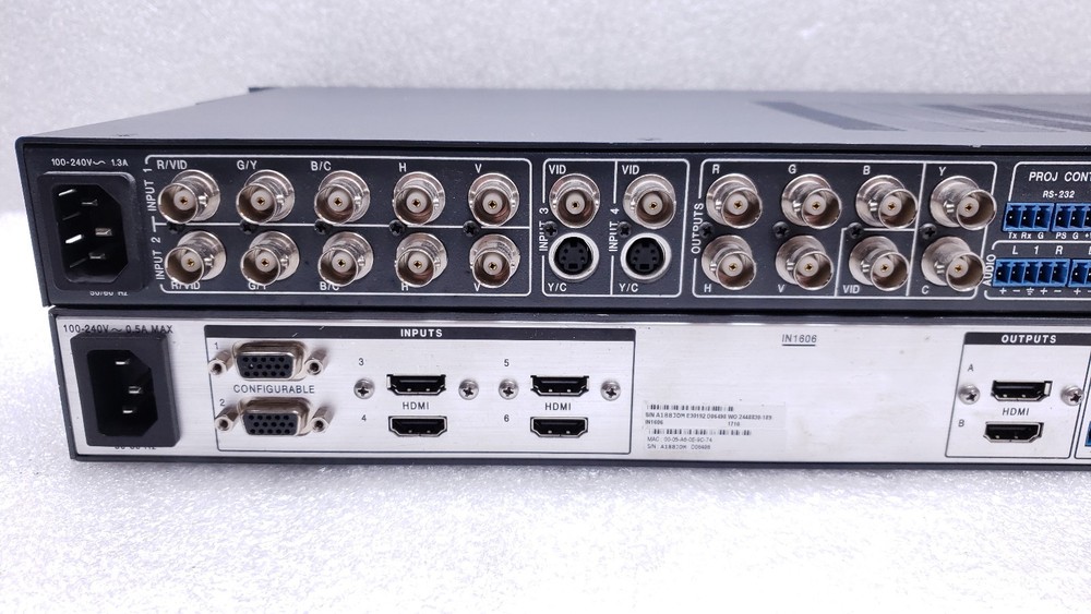 Extron IN1606 Scaling Presentation Switcher W/ Extron System 5 IP Switcher #99
