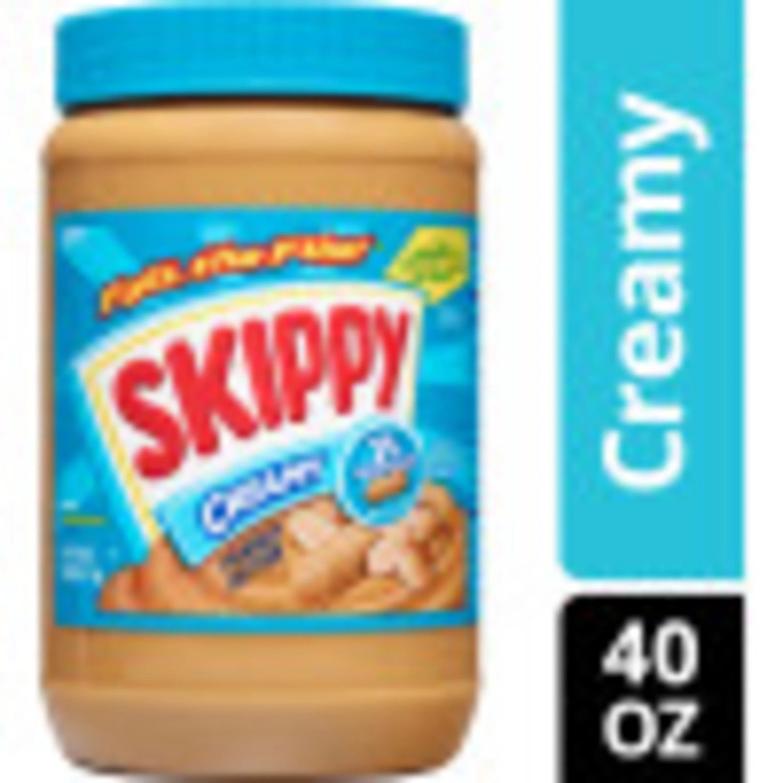SKIPPY Creamy Peanut Butter Spread, Plastic Jar 40 oz (2 Pack)