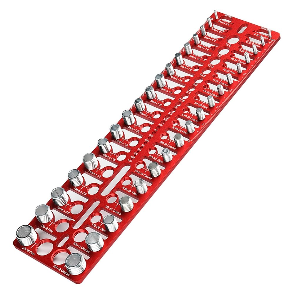 55 Nut and Bolt Thread Checker Thread Checker Standard and Metric Bolt...