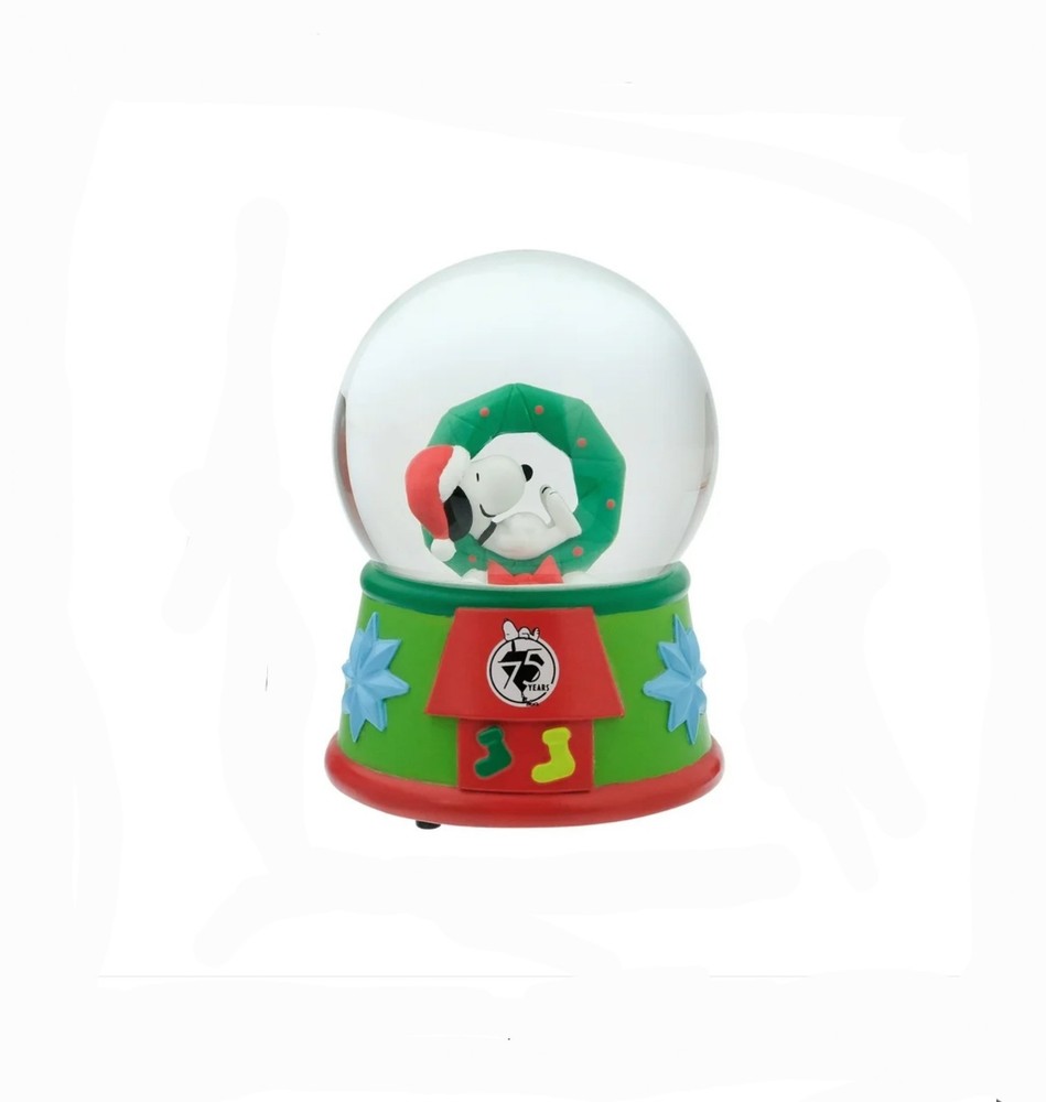 Snoopy 75Th Anniversary Snow Globe