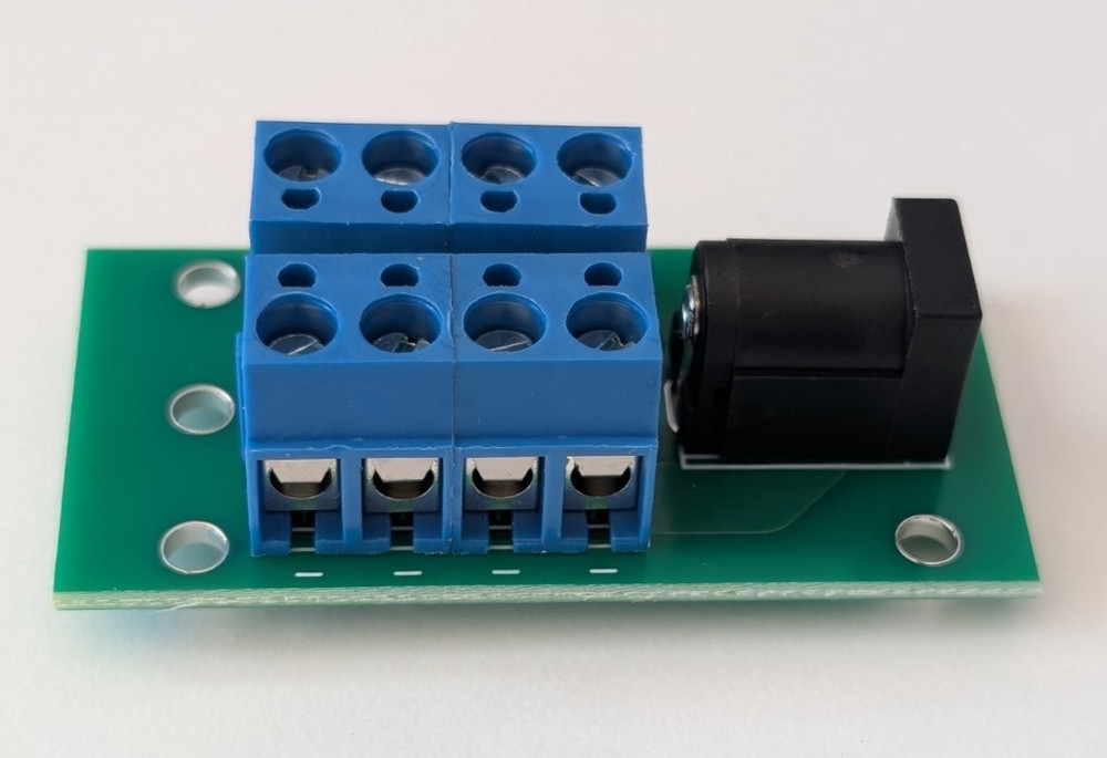 Barrel Power Distribution Board for DC - 4 way connector