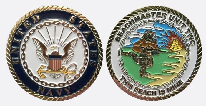 Beachmaster Unit 2 Challenge Coin (Enlisted Version)