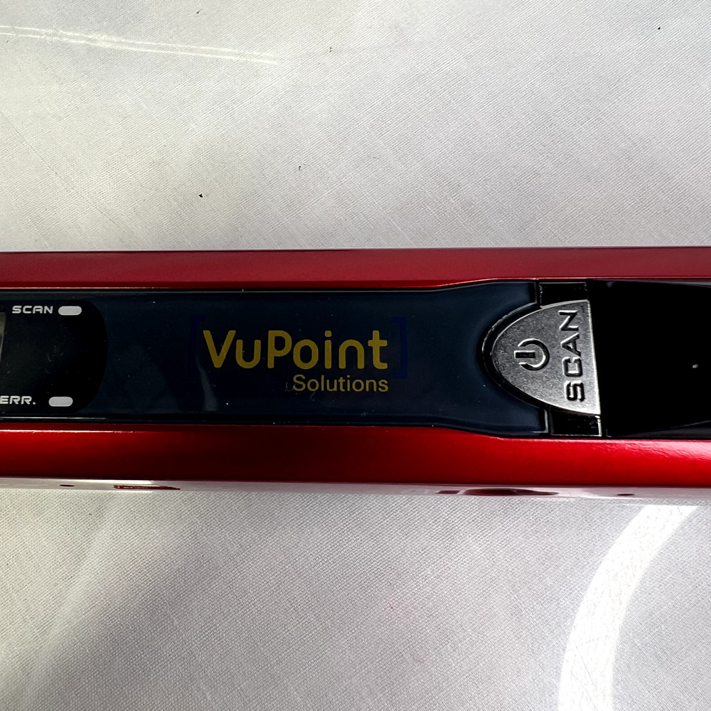VuPoint Solutions Magic Wand Portable Handheld Scanner ST415R Red