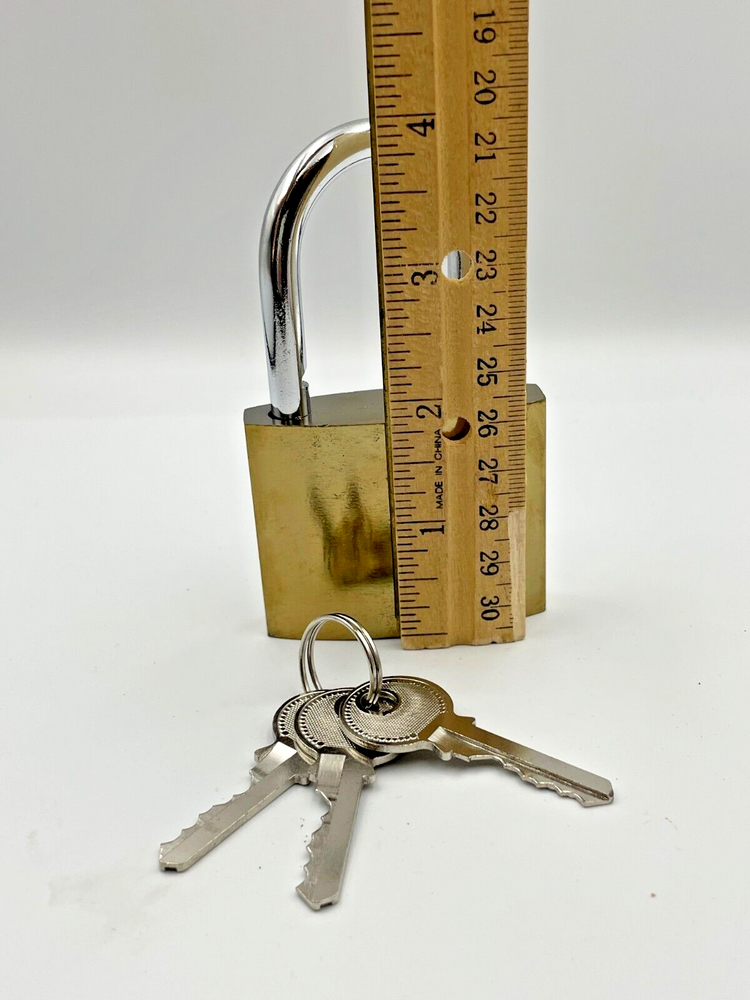 3 Padlocks with 3 Keys 63 MM New