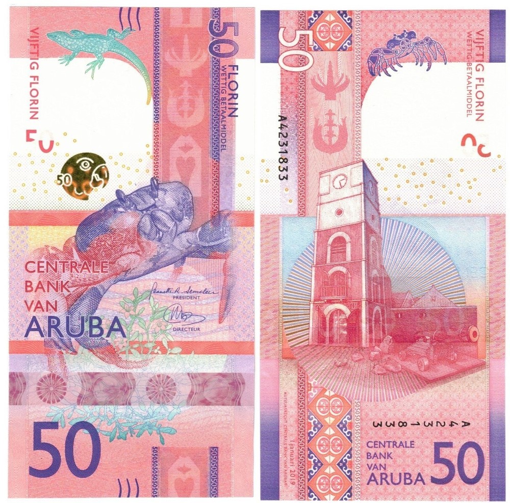 Aruba 50 Florin 2019 UNC