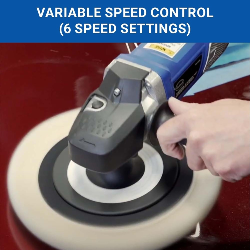 Variable Speed 7-9" Buffer Polisher 10 AMP Motor with Brushes D handle