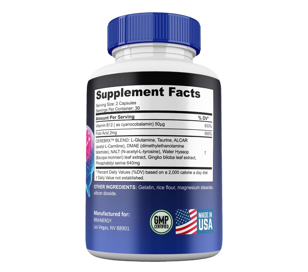 Brainergy Capsules, Max Strength, Brain ergy Cognitive Supplement (3 Pack)