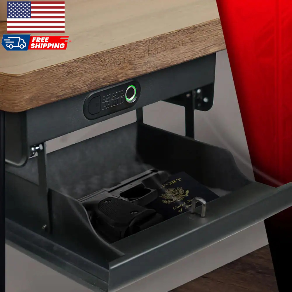 0.18 Cu Ft Quick Access Drop Action Security Vault with Biometric Lock