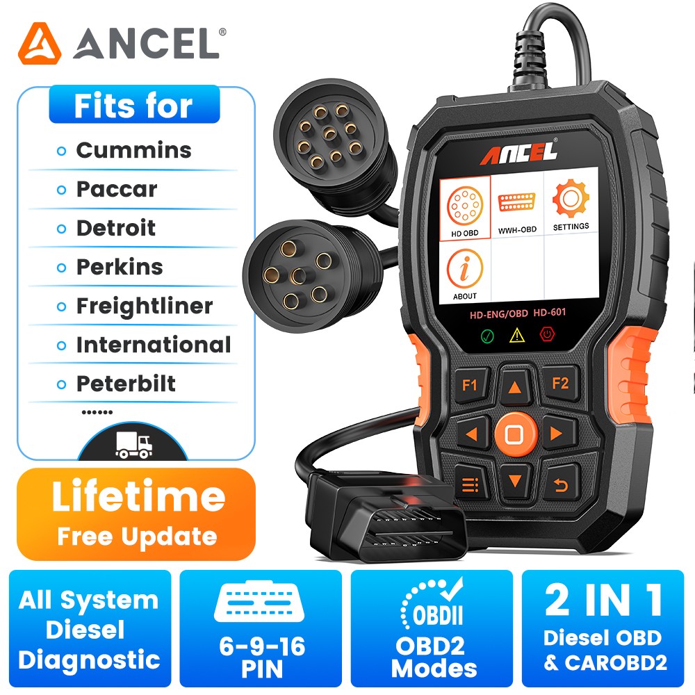 Heavy Duty Truck Scanner All System Diesel Diagnostic Check Engine Code Reader