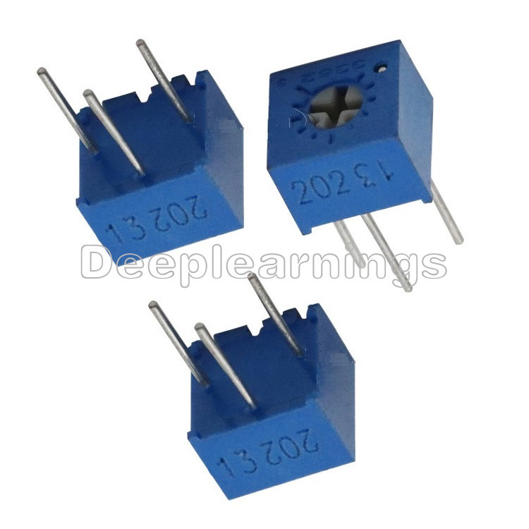 10PCS 3362P-202 3362 P 2K ohm High Precision Variable Resistor Potentiometer