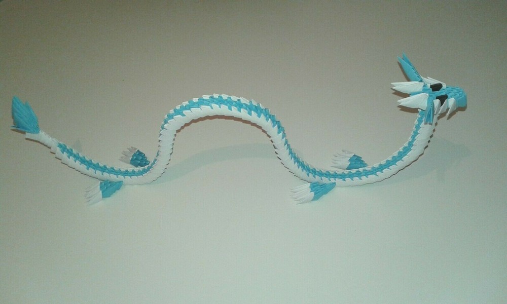 3D origami Asian Dragon