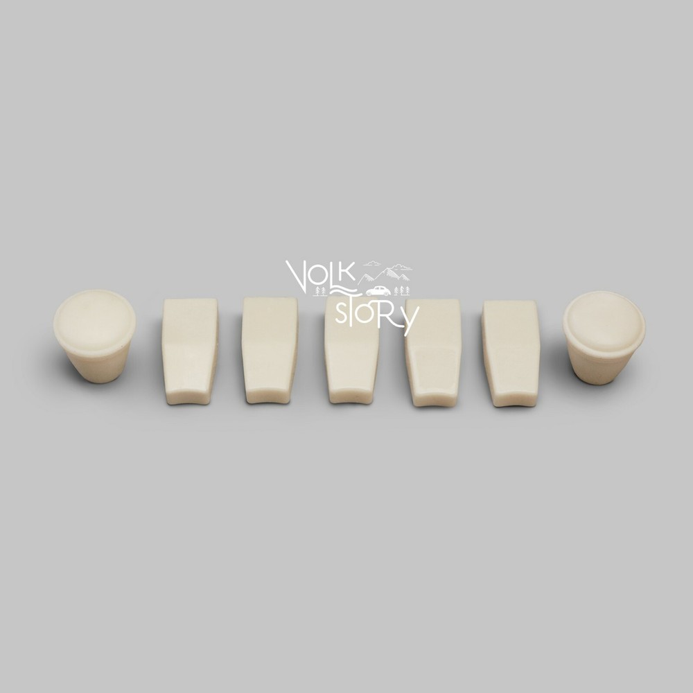 VW Classic BEETLE SAPPHIRE ONE RADIO BUTTON KNOBS REPLACEMENT IVORY ( ECO )