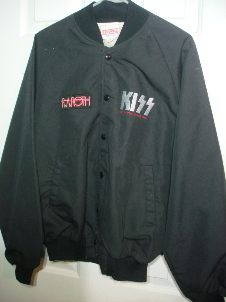 VINTAGE KISS HOT IN THE SHADE 1990 ROAD CREW JACKET MEDIUM