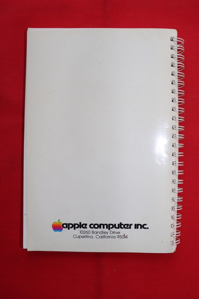 VINTAGE APPLE II COMPUTER “THE APPLESOFT TUTORIAL” MANUAL