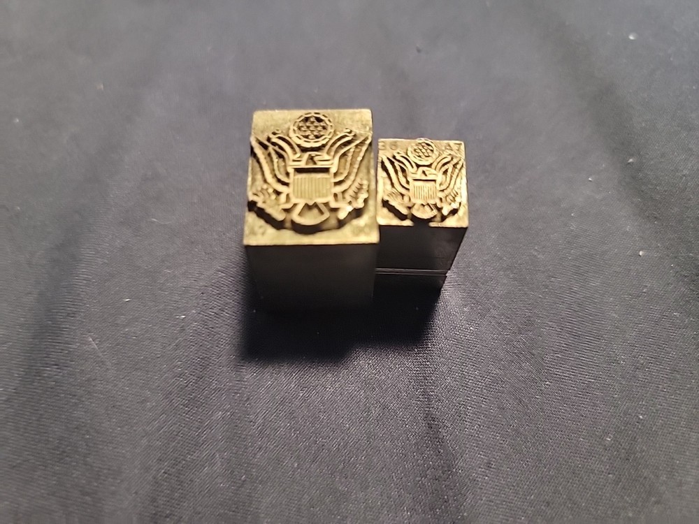 Military Letter Press Printing Blocks