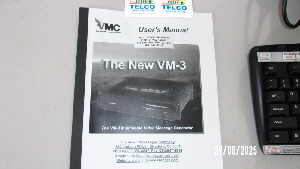 VMC VM-3 Message Generator *IN BOX* WITH KEYBOARD &MANUAL