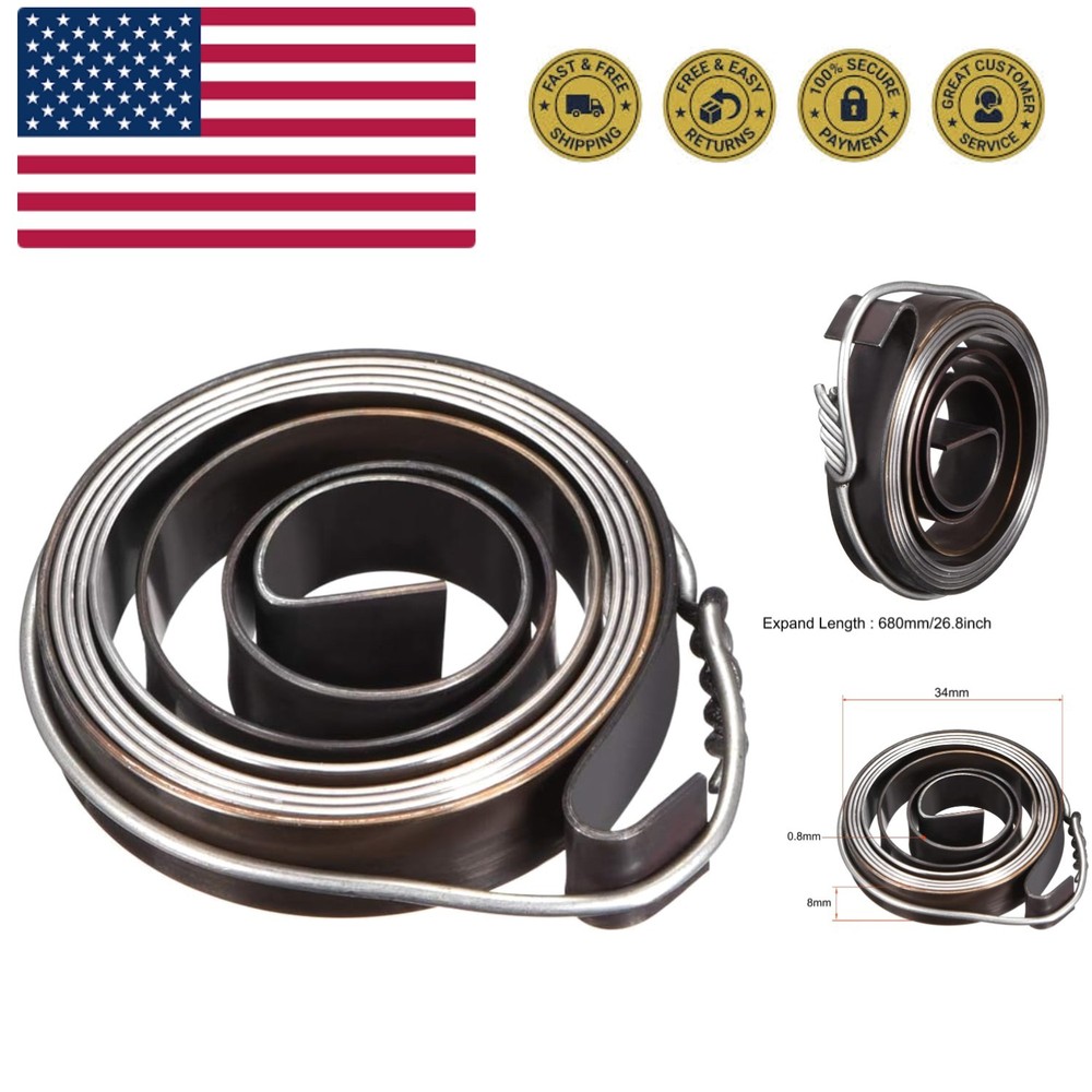 Drill Press Return Spring, Quill Spring Feed Return Coil Spring Assembly, 2.2...
