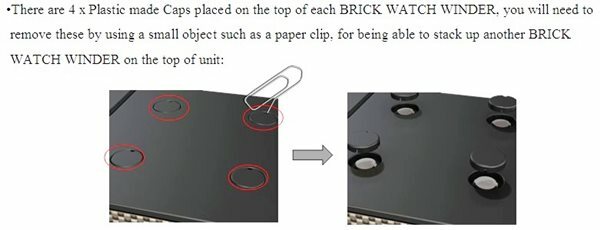 BOXY BRICK Single Automatic Watch Winder System - (1B)