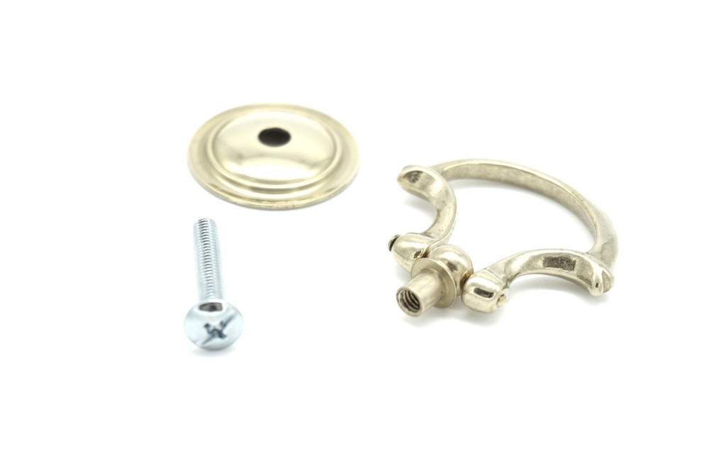 Small Brass Knob Furniture Bow Pull Cabinet Bow Pull Jewelry Box Pull Bin Pull