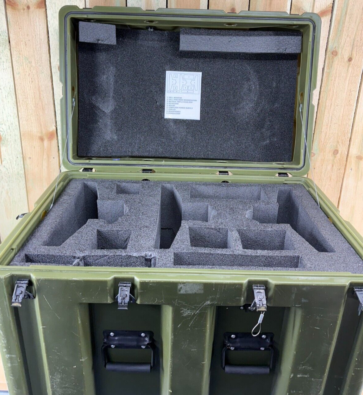 PSI Footlocker Green Case 32"X20.5"X21.5" Military (Hardigg) Waterproof
