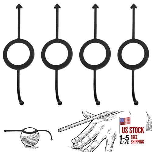 4Pcs Black Billiard Aiming Training Aid, Pool Billiards Table Accessories