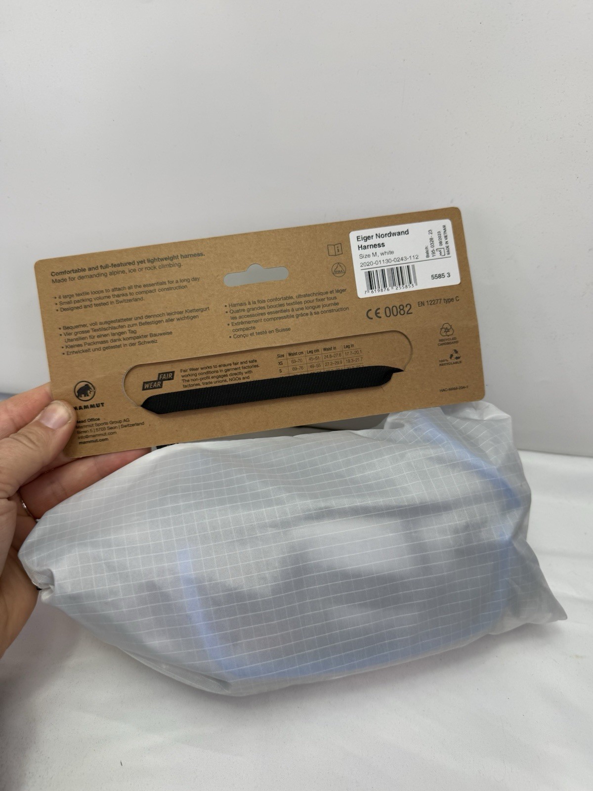 NWT Mammut Eiger Nordwand Harness Medium Unisex