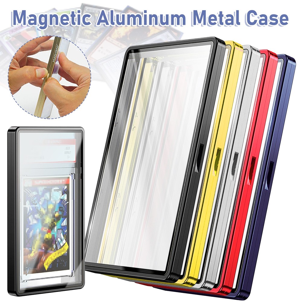 Graded Cards Protector Stackable Magnetic Trading Cards Metal Case For PSA Slabs