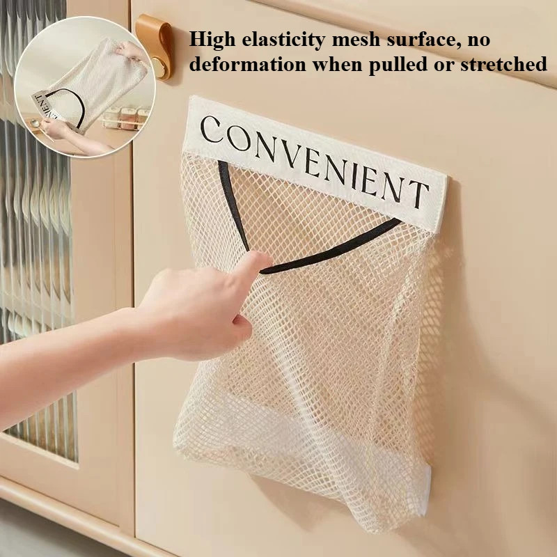 Wall Mounted Plastic Bag Organizer Reusable Storage Holder Kitchen