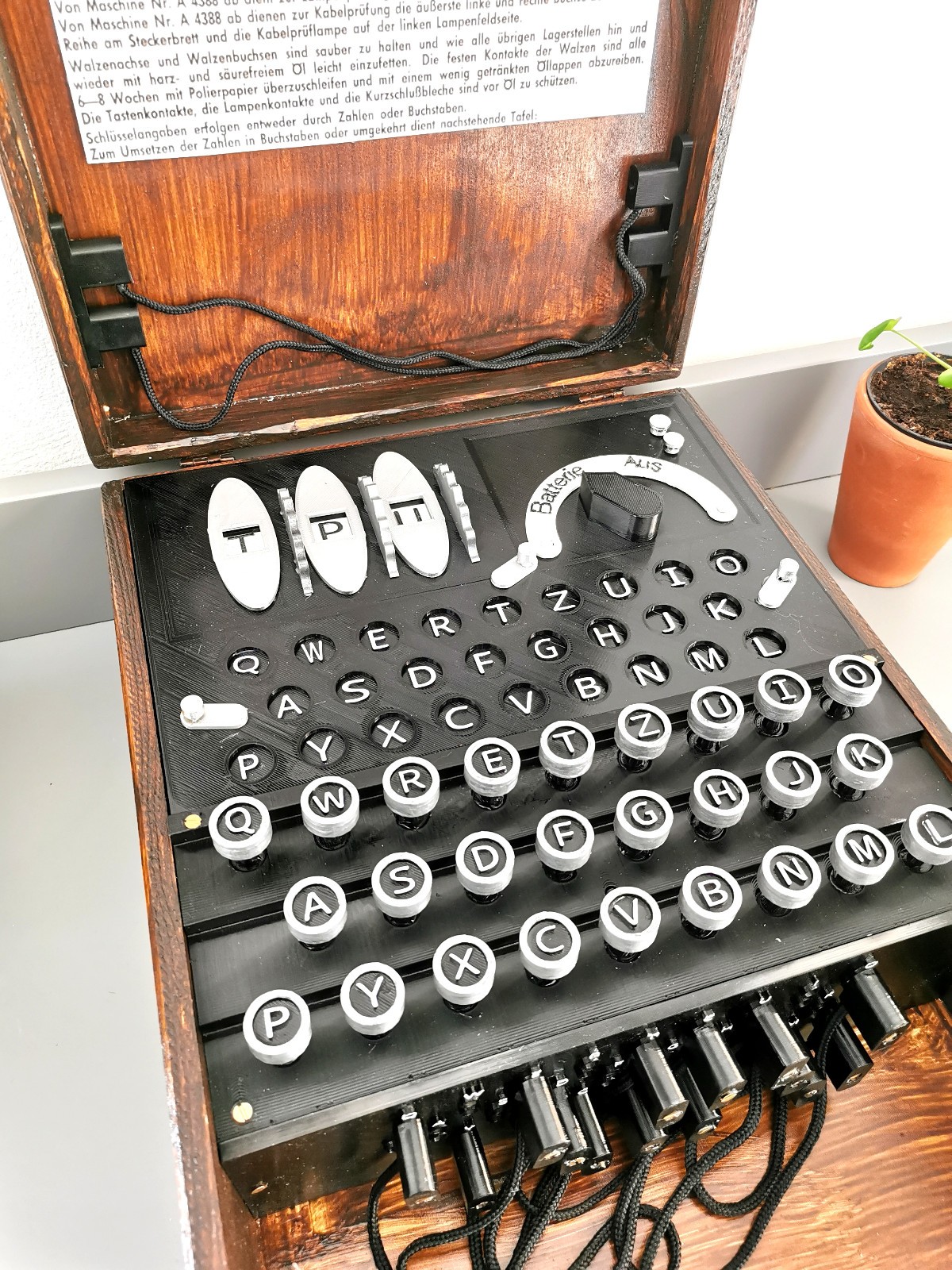 Enigma Machine Replica True Scale 1/1