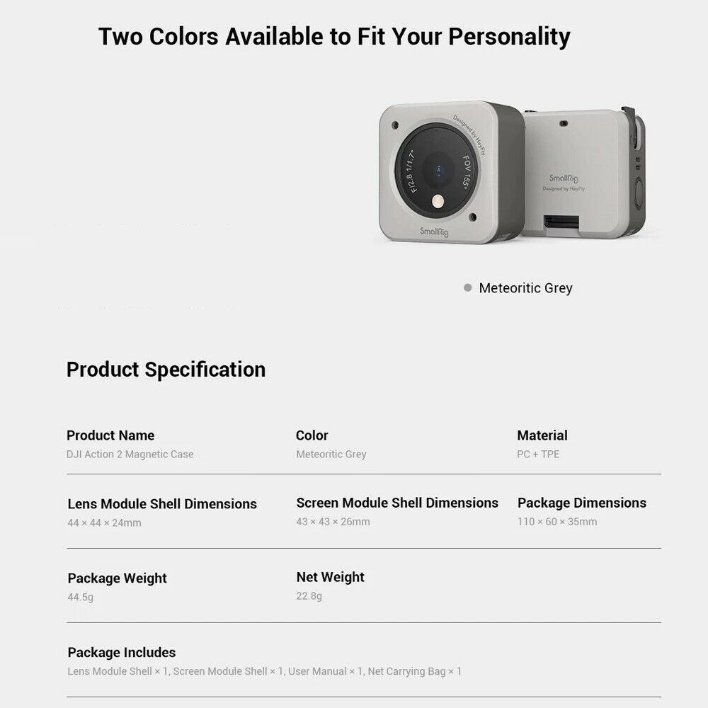 Anti-Shock Camera Soft Magnetic Protective Case Shell For DJI OSMO Action 2 M