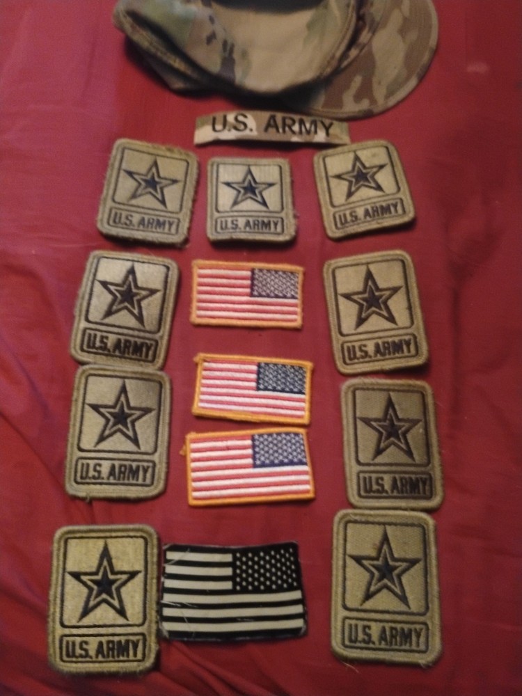 Army Patches And A Hat