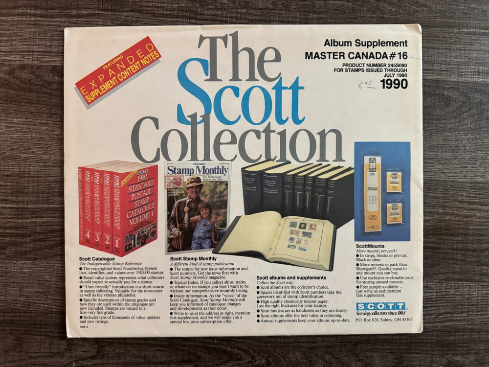 SCOTT -Master  Canada - #16  - ALBUM SUPPLEMENT