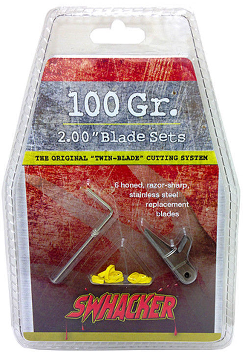 Swhacker 100 Grain 2" Replacement Blades 6 Pack