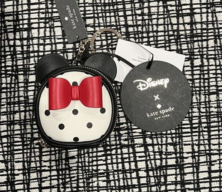 Kate Spade Disney Minnie Mouse Red Bow Coin Purse NWT