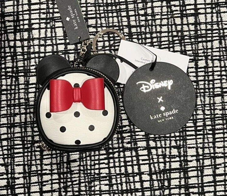 Kate Spade Disney Minnie Mouse Red Bow Coin Purse NWT