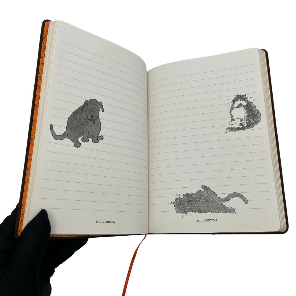 Auth Louis Vuitton Catogram Canvas Notebook GI0358