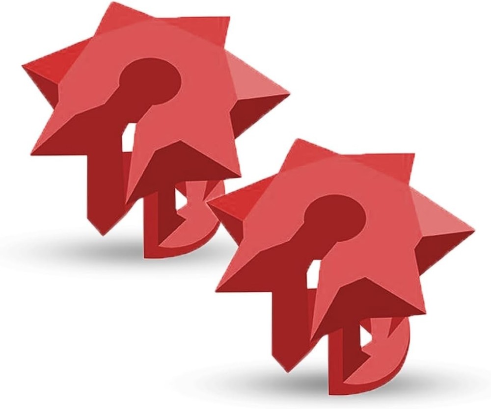 Bowmar Archery Nose Button 2 Piece Red