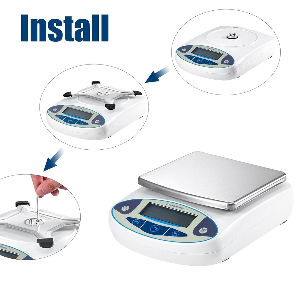 Mini 6000g High Precision Digital Scale with Quick Unit Conversion for All Needs