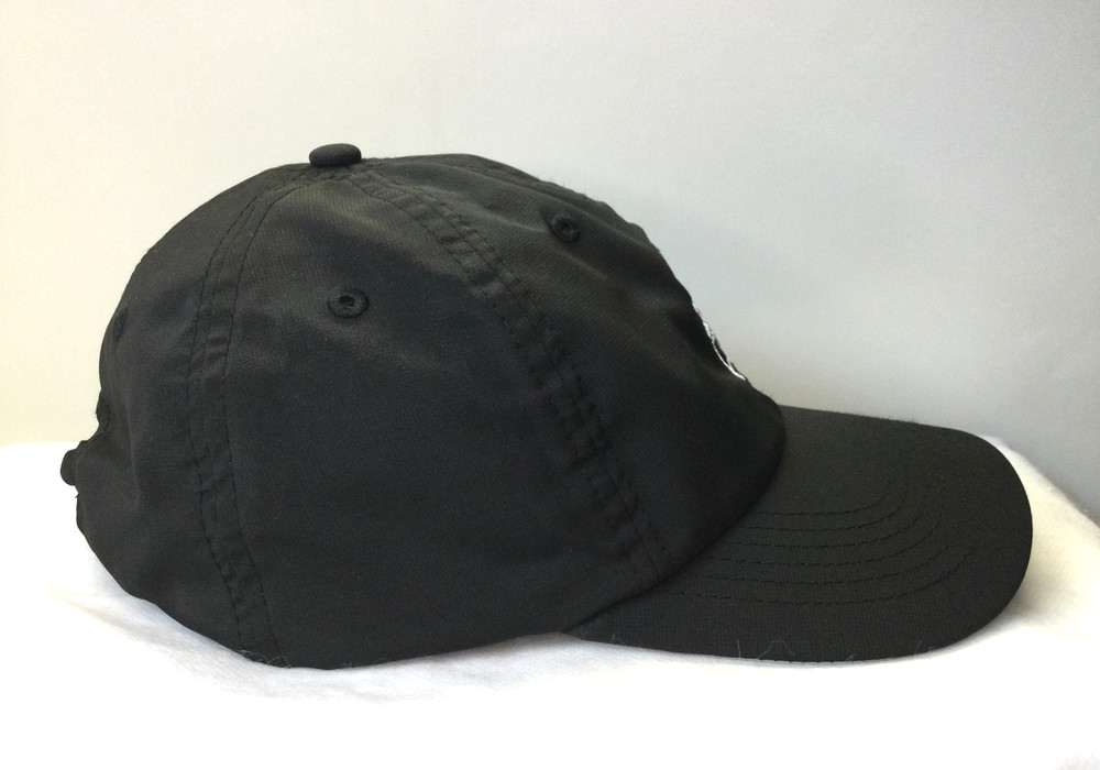 Golf Classic Strapback Hat HMS Host Foundation Solid Black Shield Logo NWT