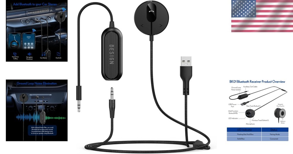 Bluetooth Car Kit with Bluetooth 5.3 Technology