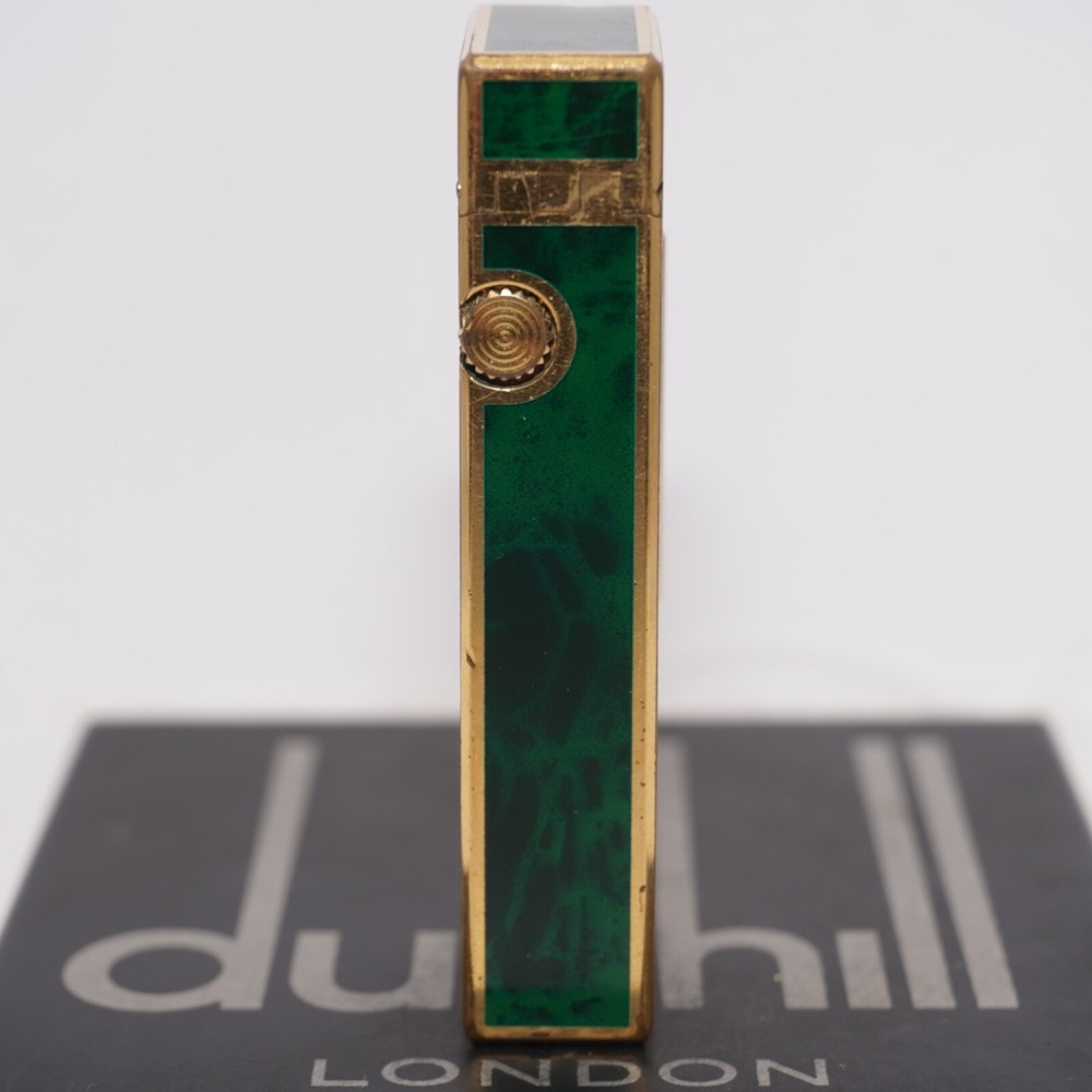 Dunhill Rollagas Lighter_Green Shell-Ultrasonically cleaned_Working