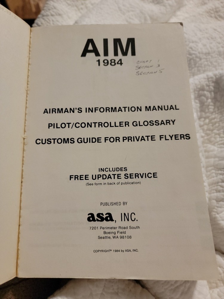 1984 AIM Airmam's Information MAMUAL