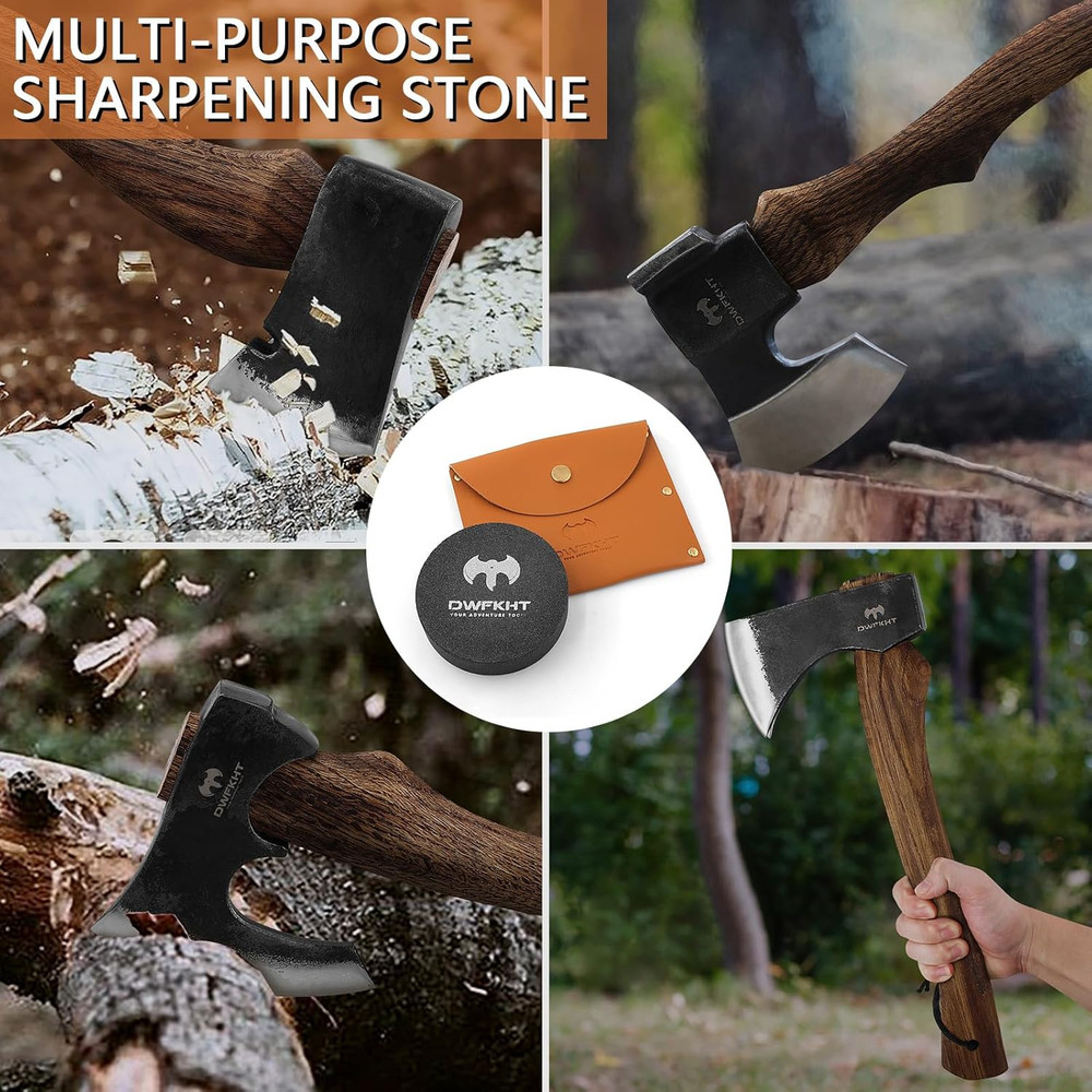 Axe Sharpener - Hatchet/Machete Sharpening Stone, Whetstone Blade & Tool Sharpen