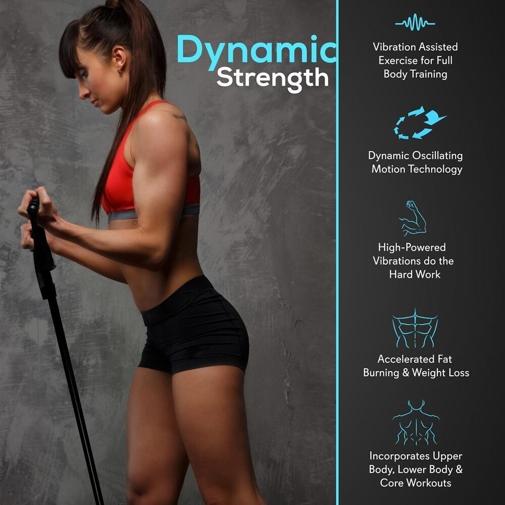 Hurtle Standing Fitness Vibration Machine -Vibrating Platform Exercise & Workout