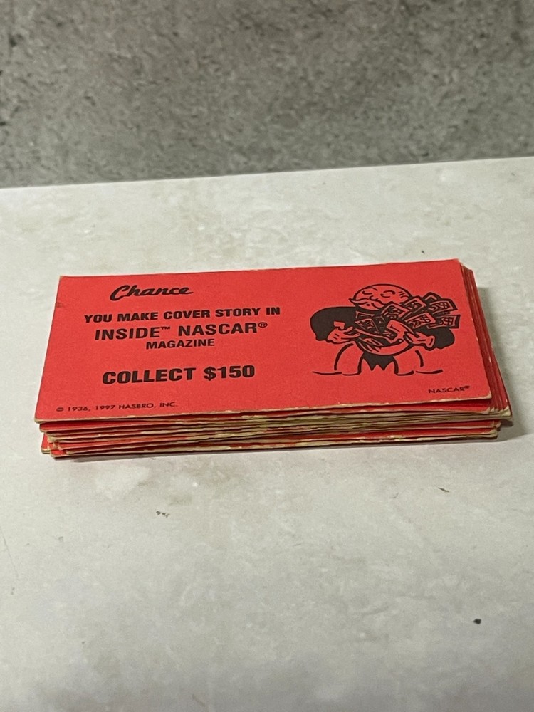 1997 NASCAR Opoly - Replacement Chance cards