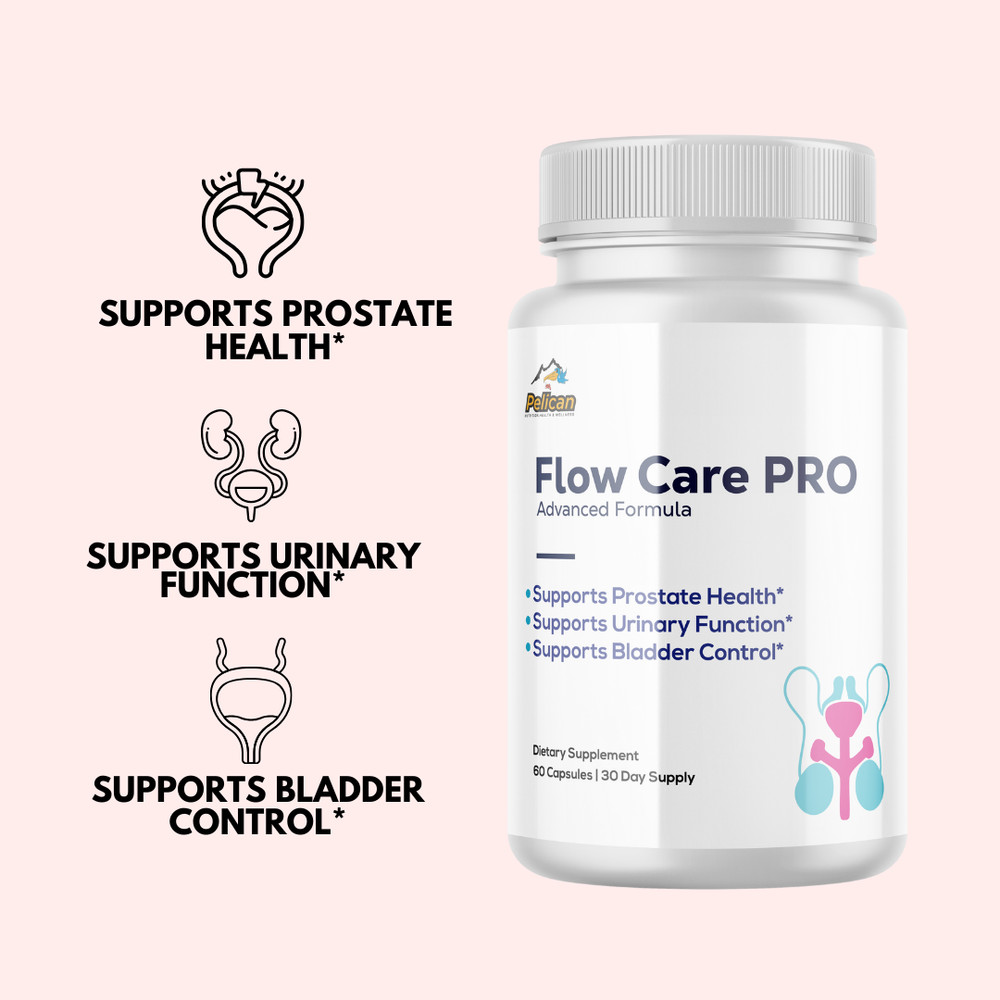 Flow Care PRO- Prostate Support- 5 Bottles- 300 Capsules