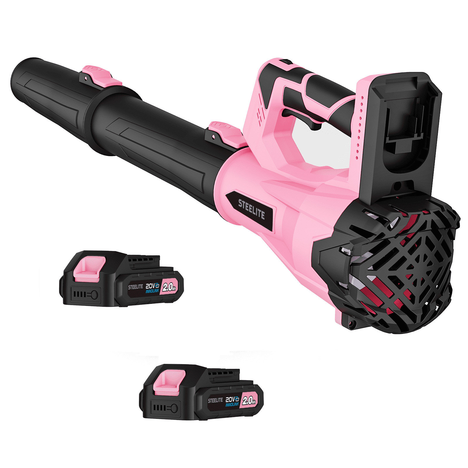 Steelite Electric Cordless Leaf Blower 150 MPH/600 CFM 6 Speed w/ 2.0Ah Battery