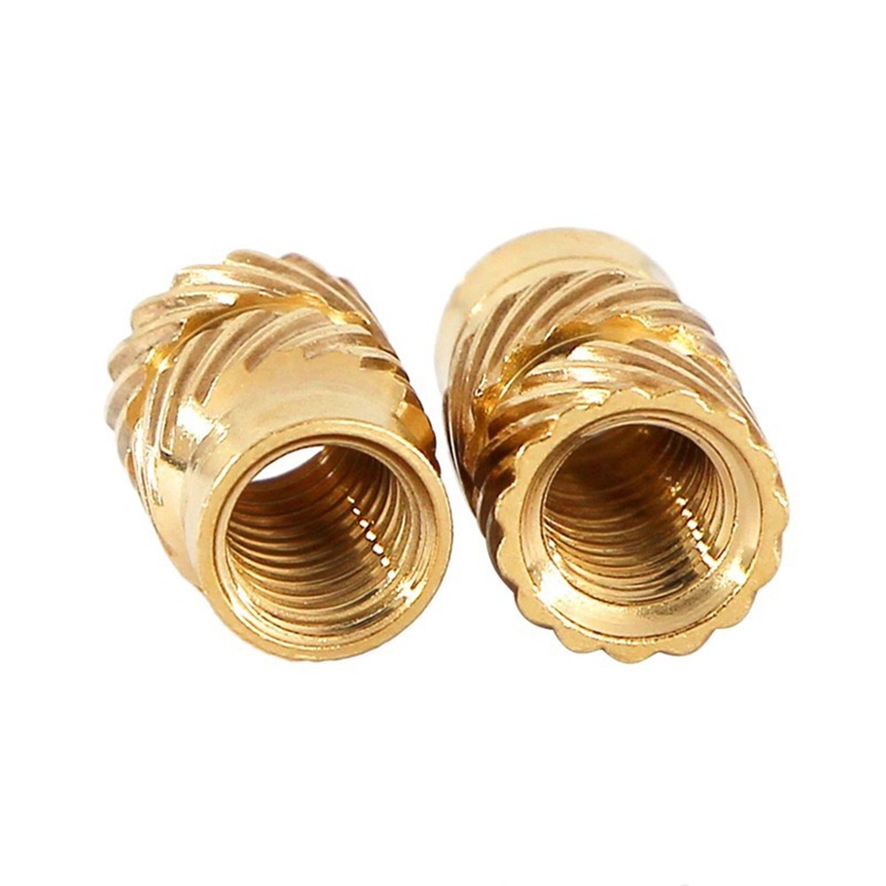 300Pcs M2-M6 Thread Knurled Brass Threaded Insert Embedment Nut Kit+Plastic Box